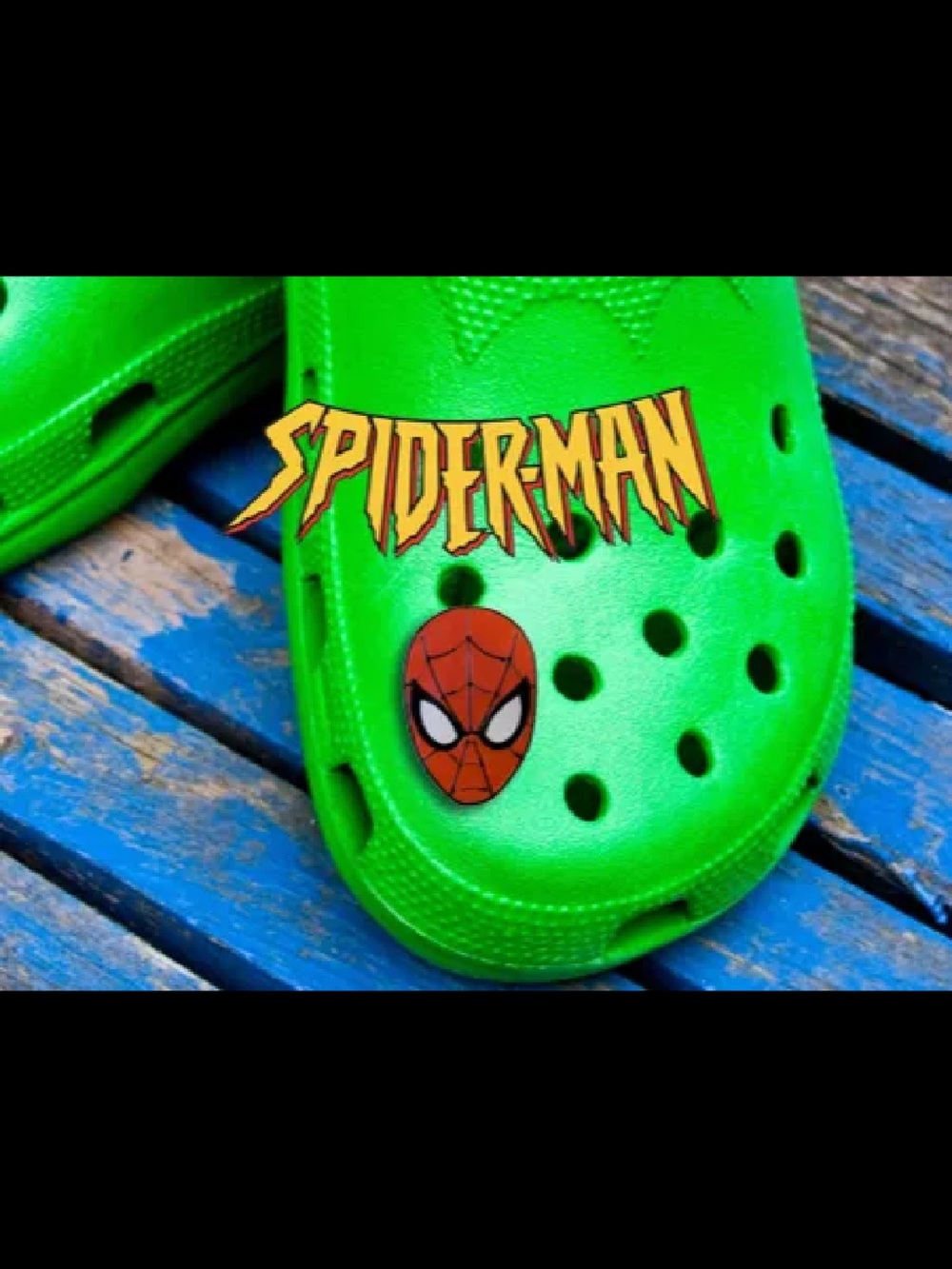 Spiderman crocs charm